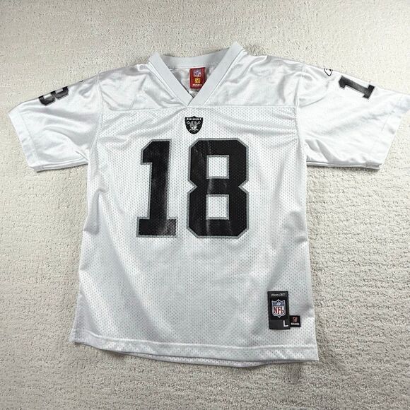 Reebok Vintage On Field NFL Players Oakland Raiders Jersey Randy Moss #18 - Big - Picture 1 of 8
